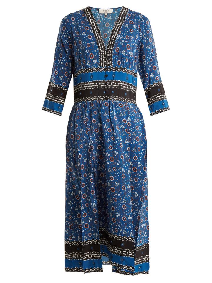 Sea Tallulah Floral-print Silk Dress