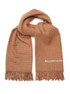 Balenciaga Hound's-tooth Blanket Scarf