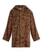 Matchesfashion.com Myar - Oversized Camouflage Print Cotton Hooded Jacket - Womens - Khaki Multi