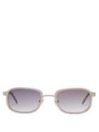 Matchesfashion.com Blyszak - Iii Square Metal Sunglasses - Mens - Silver