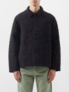 Ymc - Diddy Geometric Padded Cotton-blend Coat - Mens - Black