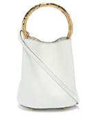 Matchesfashion.com Marni - Pannier Leather Bucket Bag - Womens - White
