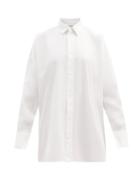 Matchesfashion.com Balenciaga - Oversized Cotton-poplin Shirt - Womens - White