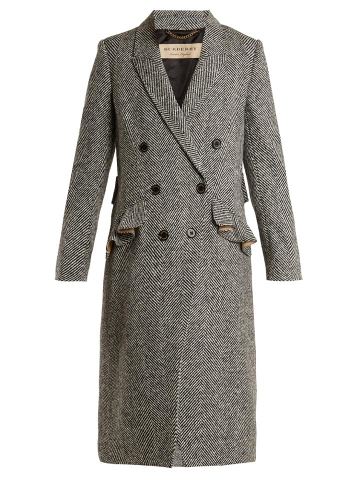 Burberry Trentwood Herringbone-wool Coat