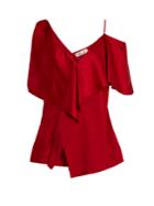 Diane Von Furstenberg Asymmetric Cut-out Shoulder Top