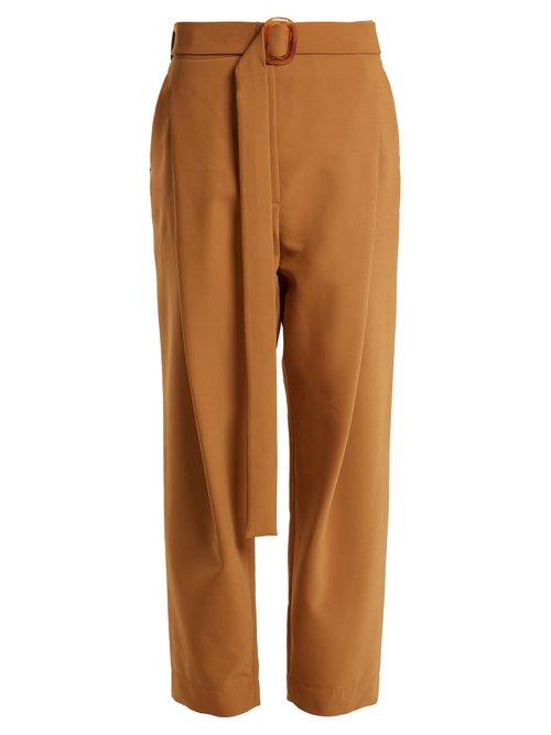 Matchesfashion.com Ellery - Kool Aid High Rise Trousers - Womens - Camel