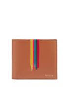 Paul Smith - Artist-stripe Leather Bi-fold Wallet - Mens - Brown