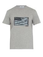 Givenchy Cuban-fit Usa Flag-appliqu Cotton T-shirt