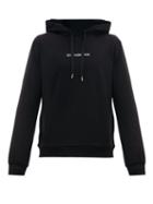 Matchesfashion.com Dolce & Gabbana - Embroidered Logo Cotton Jersey Hooded Sweatshirt - Mens - Black