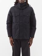 Stone Island - Logo-patch Hooded Down-filled Shell Parka - Mens - Black