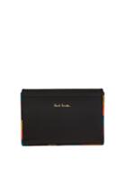 Matchesfashion.com Paul Smith - Artist Stripe Trimmed Leather Cardholder - Mens - Black
