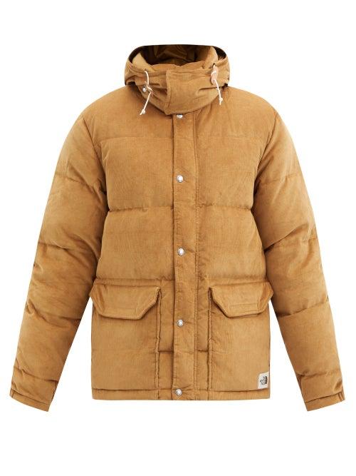 Matchesfashion.com The North Face - Sierra Hooded Quilted Down Cotton-corduroy Jacket - Mens - Brown