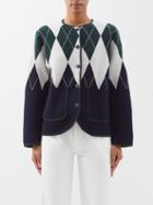 Lisa Yang - Kim Fair-isle Cashmere Cardigan - Womens - Navy