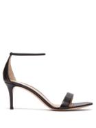 Matchesfashion.com Gianvito Rossi - Simple Strap 70 Leather Sandals - Womens - Black
