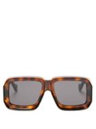 Matchesfashion.com Loewe Paula's Ibiza - Oversized Square Tortoiseshell-acetate Sunglasses - Womens - Tortoiseshell