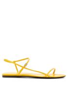 Matchesfashion.com The Row - Bare Leather Sandals - Womens - Yellow