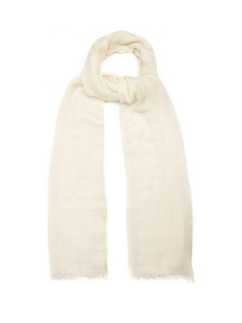 Matchesfashion.com Raey - Superfine Cashmere Scarf - Womens - Ivory