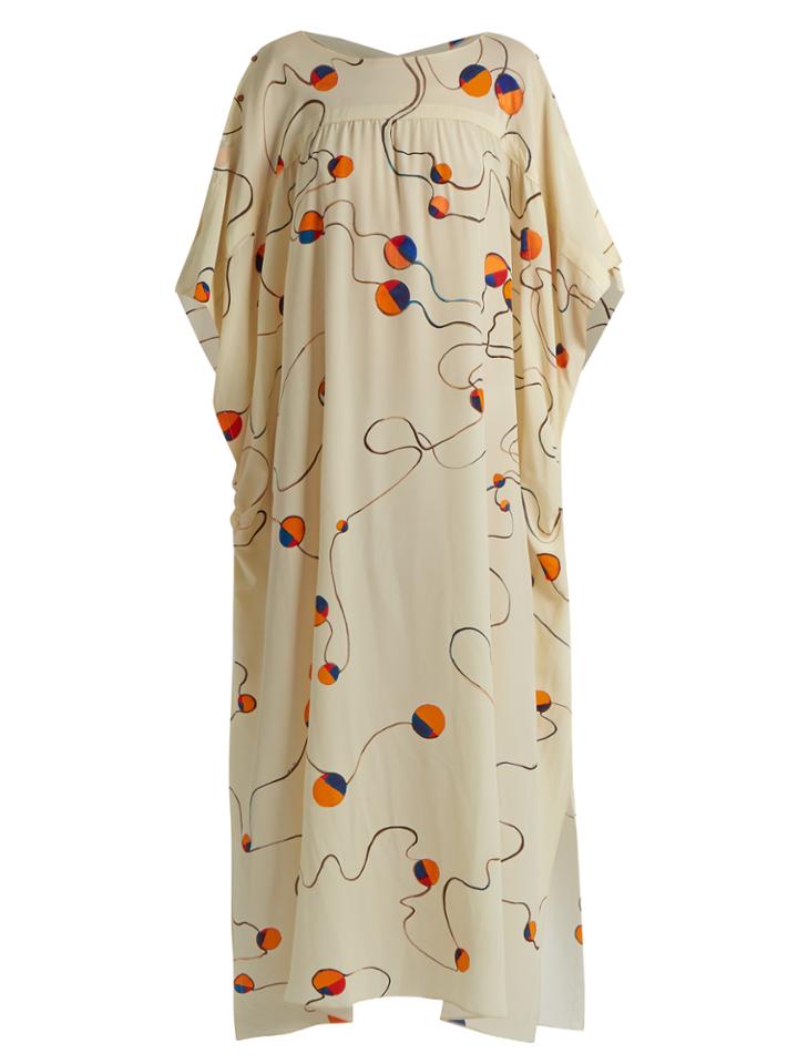 Mafalda Von Hessen Abstract-print Silk Smock Dress