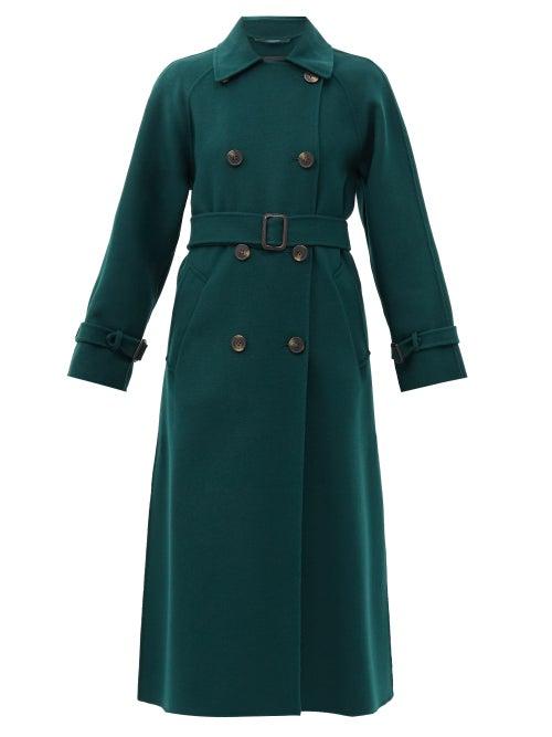 Matchesfashion.com Weekend Max Mara - Potente Trench Coat - Womens - Dark Green