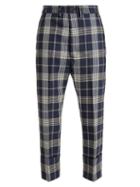 Matchesfashion.com Vivienne Westwood - Tartan Wool Cropped Trousers - Womens - Blue Multi
