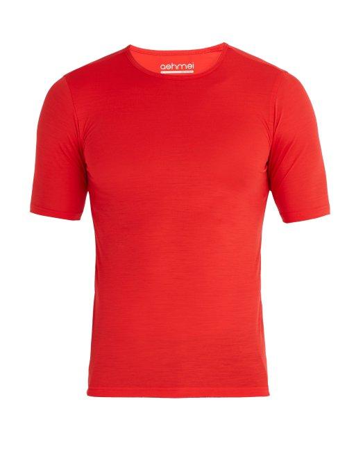 Matchesfashion.com Ashmei - Technical Short Sleeved Baselayer - Mens - Red