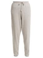 Allude Side-stripe Cotton-blend Knitted Trousers