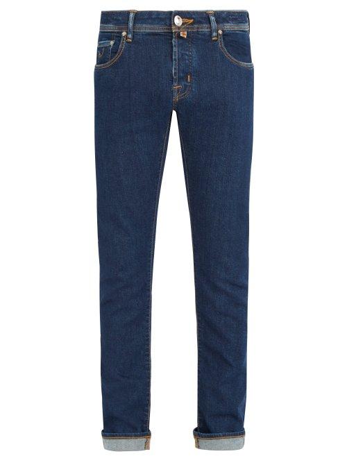 Matchesfashion.com Jacob Cohn - Limited Edition Mid Rise Slim Leg Jeans - Mens - Dark Blue