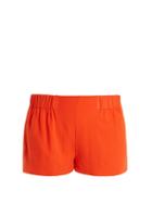Matchesfashion.com Casa Nata - Elasticated Waist Cotton Gauze Shorts - Womens - Orange