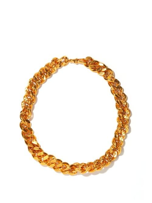 Matchesfashion.com Alighieri - The Dante Link 24kt Gold-plated Choker - Womens - Yellow Gold