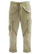 Greg Lauren - Army Liner Cotton-twill Cargo Trousers - Mens - Green