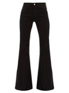 Matchesfashion.com Frame - Le High Super Flare Jeans - Womens - Black