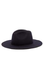 Matchesfashion.com A.p.c. - Janet Wool Wide Brim Hat - Womens - Navy
