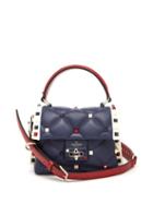 Matchesfashion.com Valentino - Candystud Quilted Leather Bag - Womens - Navy Multi