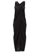 Matchesfashion.com Thea - The Nyx Halterneck Silk Crepe De Chine Dress - Womens - Black