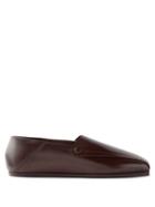 Lemaire - Foldable Leather Loafers - Mens - Brown