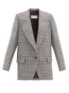Matchesfashion.com Alexandre Vauthier - Prince-of-wales-checked Wool Jacket - Womens - Black