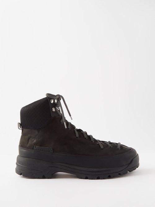 Grenson - Sneaker 71 Nubuck High-top Trainers - Mens - Black