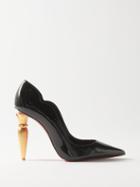 Christian Louboutin - Lipchick 100 Patent-leather Pumps - Womens - Black
