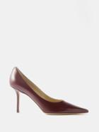 Jimmy Choo - Love 85 Leather Pumps - Womens - Red
