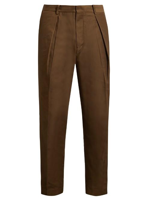 Tomorrowland Memory Wide-leg Twill Trousers