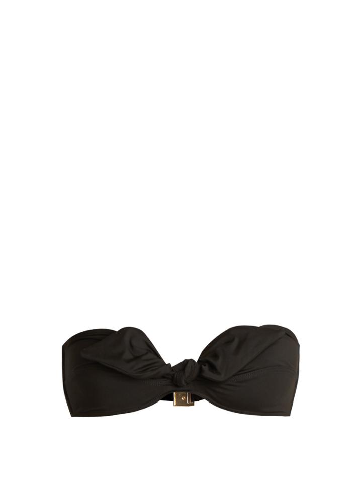 Ephemera Tie-front Bandeau Bikini Top