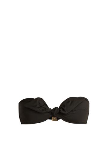 Ephemera Tie-front Bandeau Bikini Top