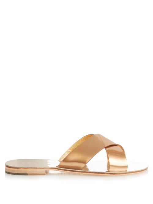 Álvaro Atonia Metallic-leather Sandals