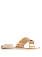 Álvaro Atonia Metallic-leather Sandals