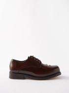 Stefan Cooke - Martlett Stud-embellished Leather Derby Shoes - Mens - Brown