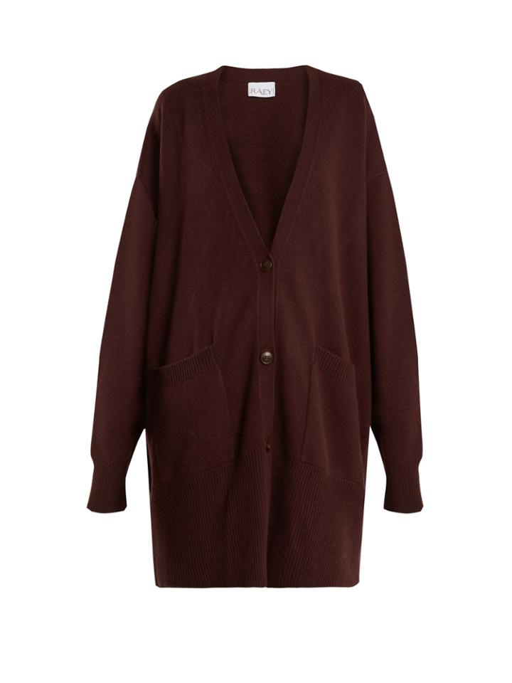 Raey Long-line Cashmere Grandad Cardigan