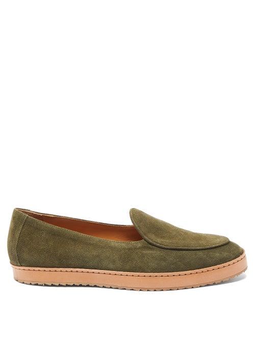 Matchesfashion.com Jacques Soloviere - Ritchy Suede Loafers - Mens - Khaki