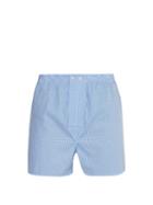 Matchesfashion.com Derek Rose - Gingham Cotton Boxer Shorts - Mens - Blue
