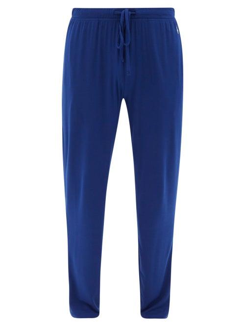 Matchesfashion.com Polo Ralph Lauren - Logo-embroidered Pyjama Trousers - Mens - Blue