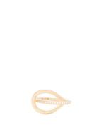 Matchesfashion.com Charlotte Chesnais Fine Jewellery - Petit Looping Diamond & 18kt Gold Ring - Womens - Gold